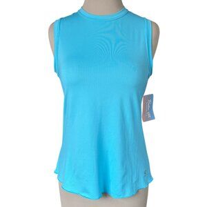 NWT Sofibella Bella-Lite Women's Tennis Tank Top Light Blue, Size Small